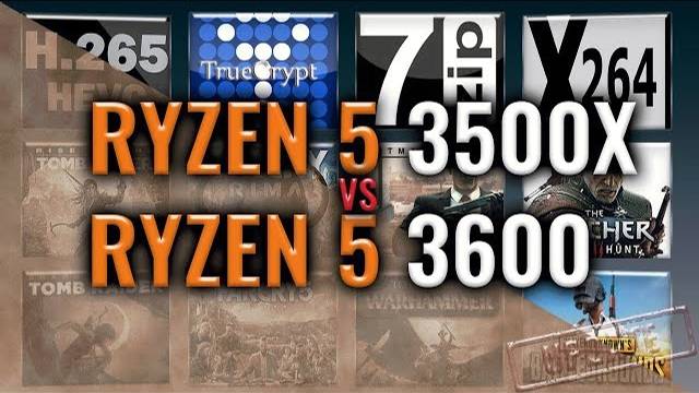 Ryzen 5 3500X vs 3600 Benchmarks | 15 Tests