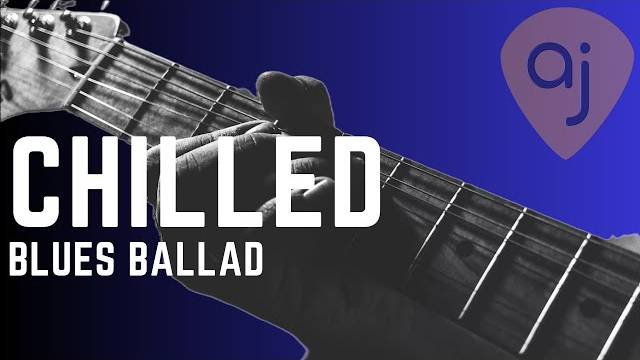 Chilled Blues Ballad Guitar Jam Track in D Minor (134 BPM)