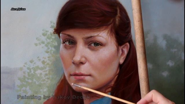 Realistic portrait oil painting demo | portrait of a girl "stone tents"