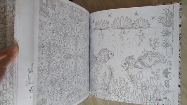 Раскраска "Таинственный сад" Джоанна Бэсфорд | Coloring Book "Lost Ocean" Johanna Basford