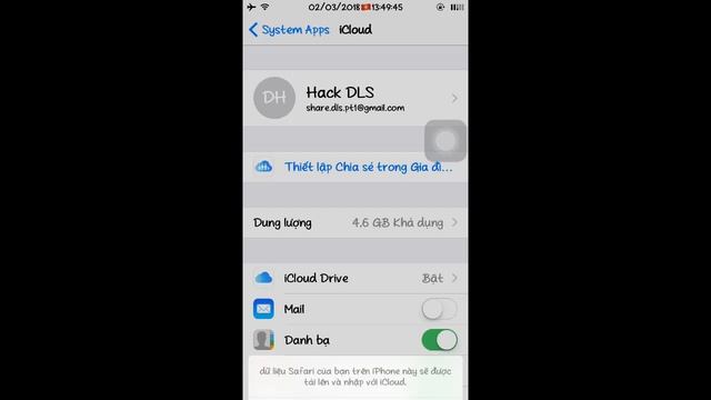 [iOS] [Non-JailBreak] Hướng dẫn LOGIN iCloud để HACK Dream League 2018