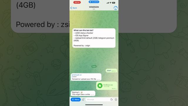 Hướng dẫn Anh Em IOS Cài NRO Lậu IPA Qua Telegram , Không Cần Qua App nào hết