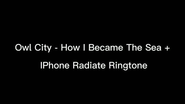 Owl City Song Comparing To IPhone Radiate Ringtone