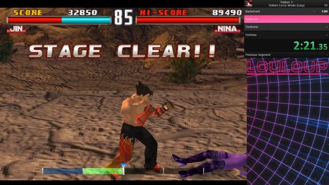 Tekken 3 Speedrun - Tekken Force Easy 4:43
