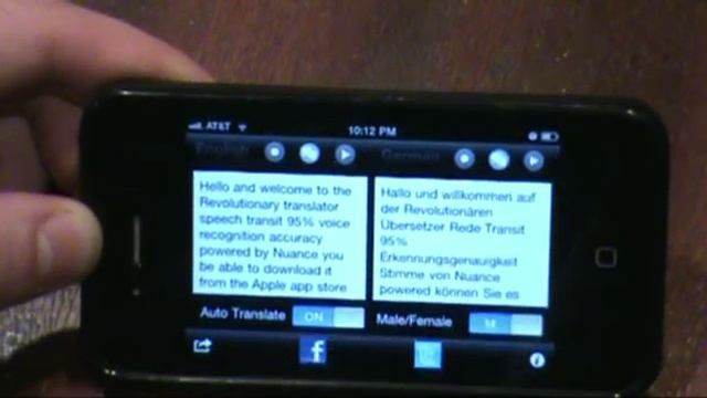 SpeechTrans Voice Translator Best iPhone App Ever! Powered By Nuance!