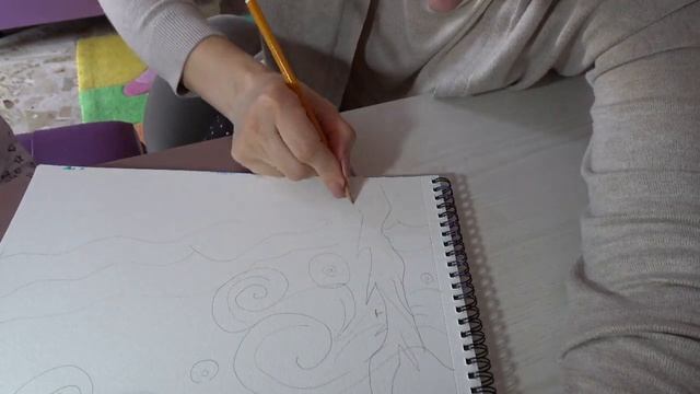 Один день со мой. Рисунок как средство успокаения.