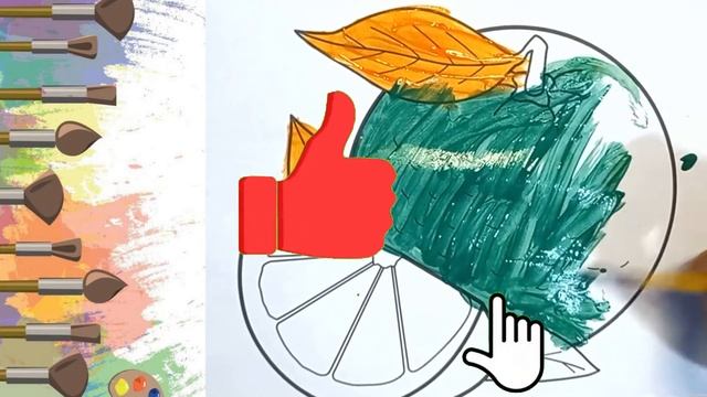 Bolalar uchun apelsin rasm chizish | How to draw orange | Сурет салу апельсин | Drawing for kids