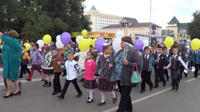 20180908  90 лет Горно-Алтайску. Парад первоклассников