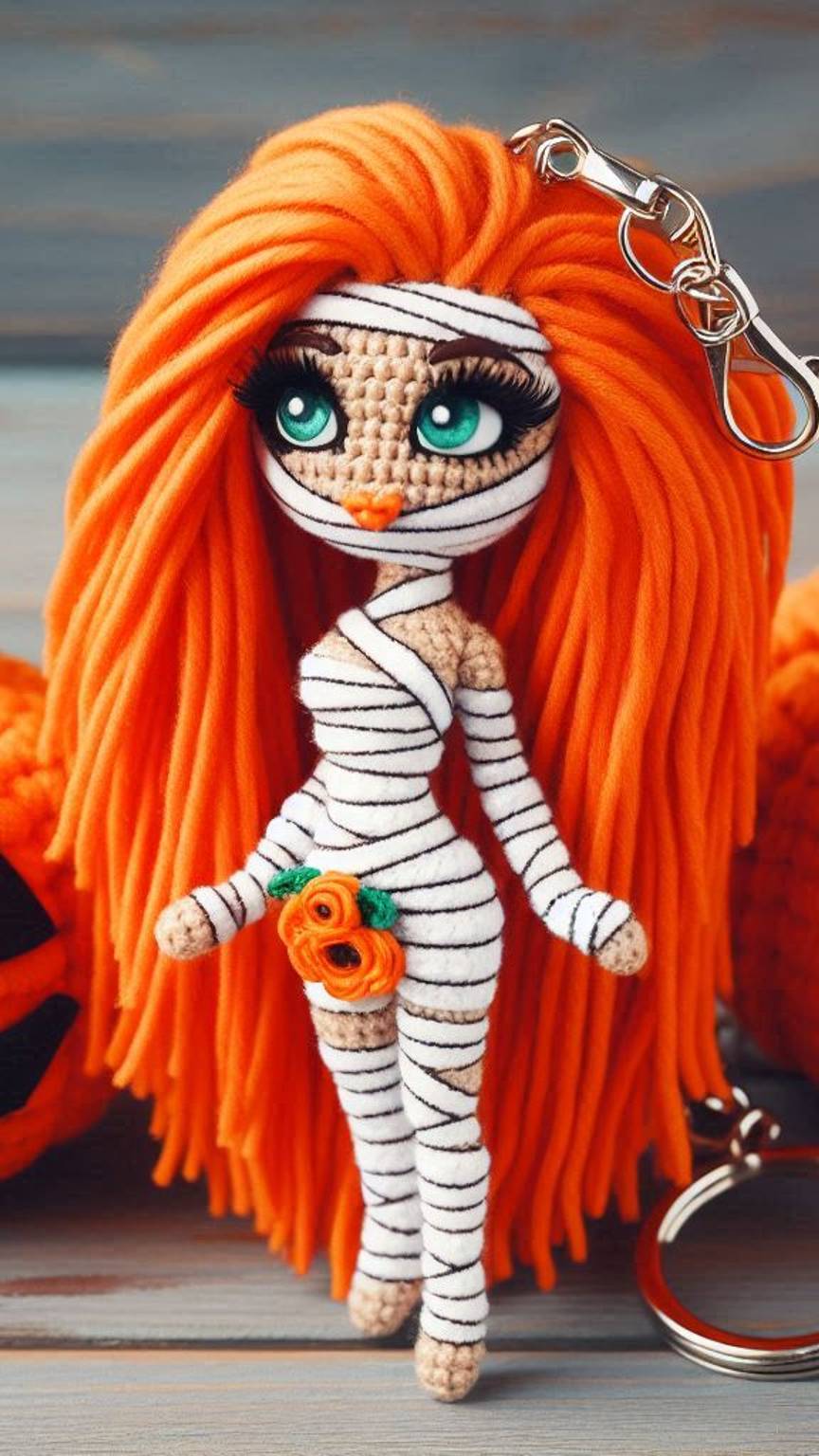 Мумии - Halloween: вязание крючком - 13 вариантов игрушек, брелков