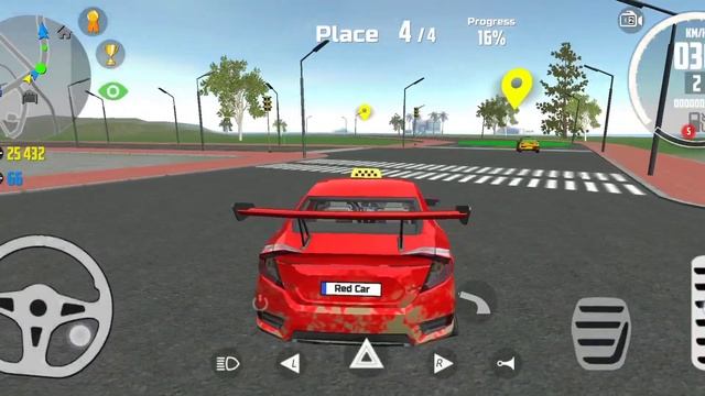 Red Car 🚨 Gas Station ⛽ Super wow 230-km/h 🔥 Gameplay #simulator #redcar