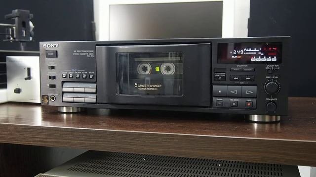 SONY TC-C5 530001992年発売 Воспроизведение очень старой записи на пятикассетной деке.
