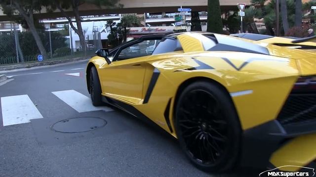 BEST SPEC 2016 Lamborghini Aventador SV Roadster in Monaco | LOUD Accelerations