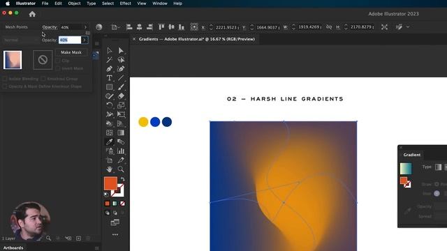 simple shortcut to Gradient Shapes Adobe Illustrator