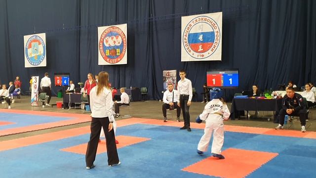 Taekwondo GTF, Самара, Мтл арена 8 лет до 29кг. 1 бой.