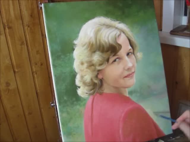 Oil  painting portrait demo by Yakov Dedyk. Art portrait painting in oil.