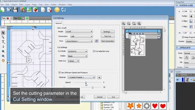 GCC---3D Flower Pots Application by GCC Scrapbook Cutter