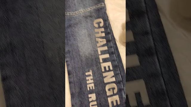 Джинсы утеплённые 116