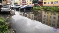 Затопление дворовой территории по ул. Калинина, д. 9