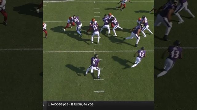 Lamar Jackson rushes for a 33-yard Gain vs. Washington Commanders