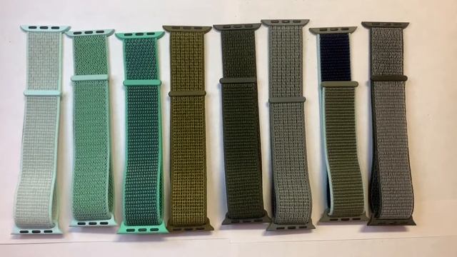 Apple Watch Green Sport Loop Bands