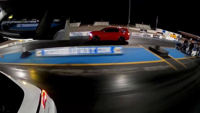 Hellcat Durango vs Model 3 Performance at Tucson Dragway Test N Tune 1/7/22. Quick Hit.