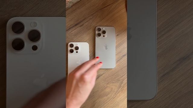 iPhone 15 pro Max : натуральный и белый титан #apple