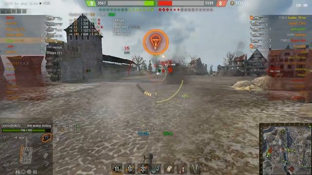 M41 Walker Bulldog Аккуратная игра и легкий отстрел 9 фрагов! WOT 0.9.7
