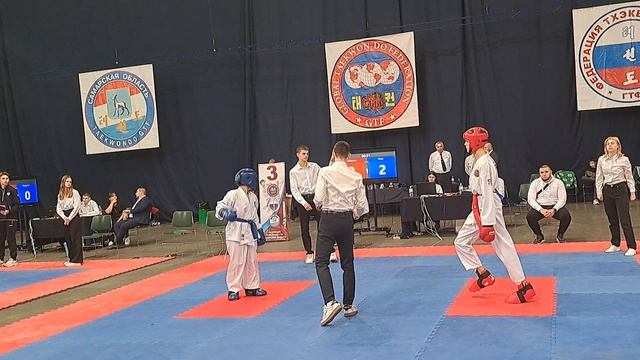 Тхеквондо GTF. Стоп-бал. Категория 12-14 лет, 50-55 кг. Самара . Мтл арена. 13.10.2024. 1 бой