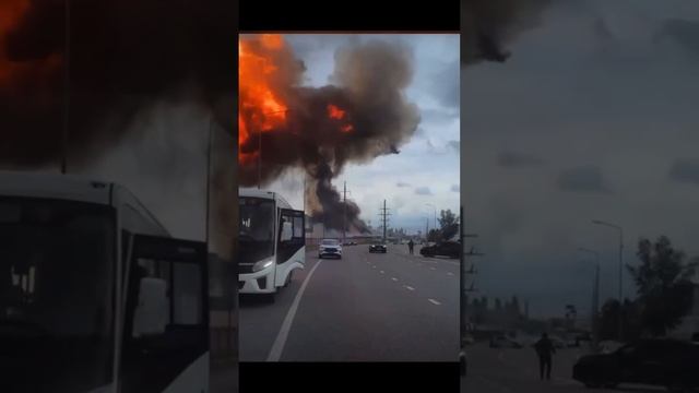 В Грозном на АЗС произошёл взрыв цистерны с топливом