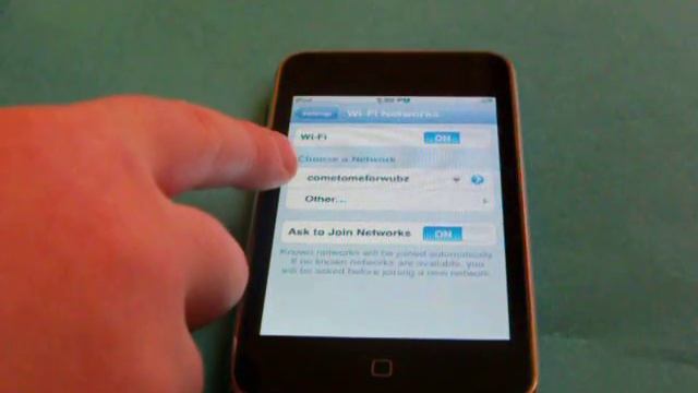 How to set up wifi on iPod Touch