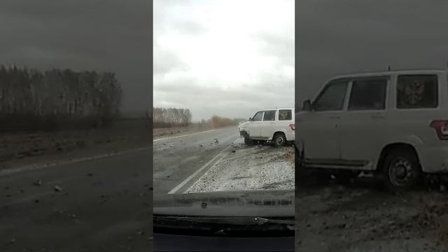 Авария на трассе Омск - Одесское