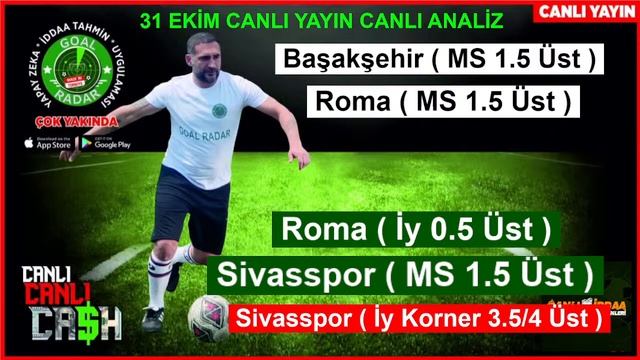 CANLI CANLI KAZANIYORUZ ! 31 EKİM PAZARTESİ CANLI İDDAA TAHMİNLERİ