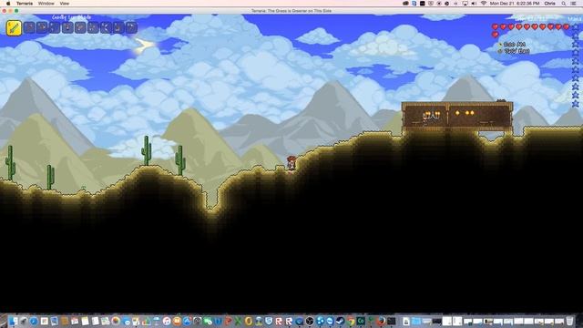 Terraria Mac edition Let's play part 13:  Made the yoyo and braving the crimson again