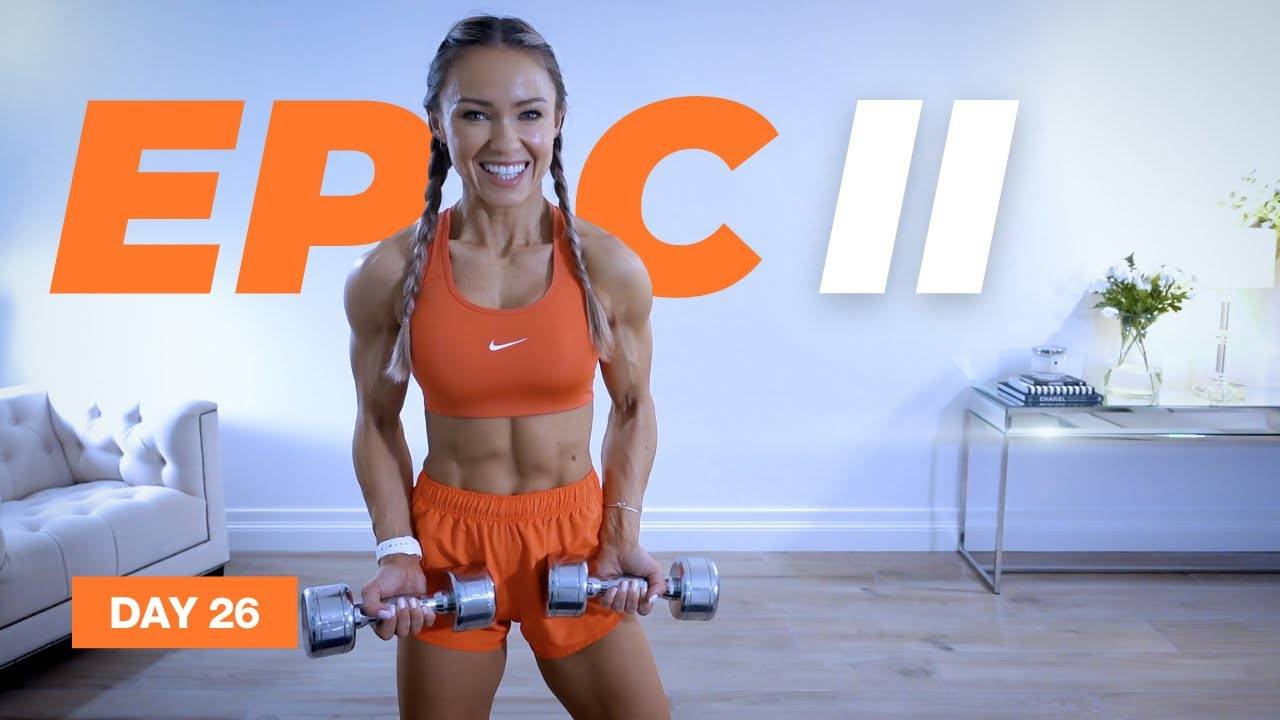 Caroline Girvan - 30 Min BLAZING CARDIO HIIT Workout / Dumbbells | EPIC II - Day 26