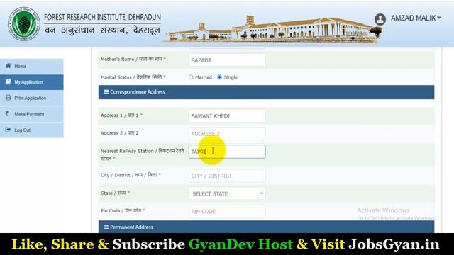 FRI Dehradun Online Form 2022 -23 Kaise Bhare | FRI Dehradun Technician MTS Online Form 2022-23