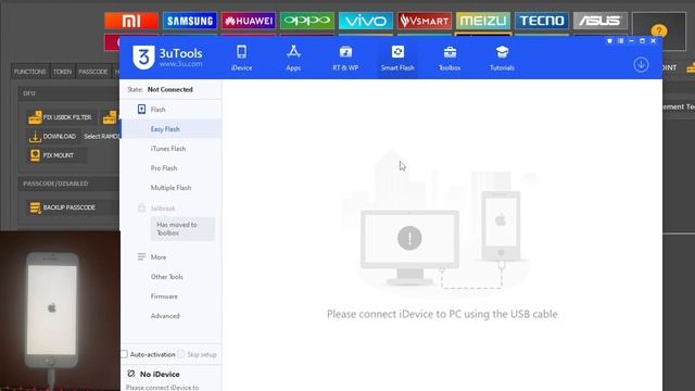 Bypass Iphone 6s Passcode with UnlockTool II Bypass Icloud Account