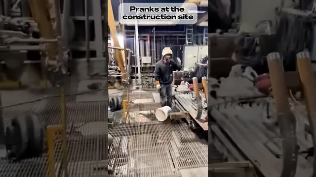 Pranks at the construction site #adamrose  #construction #workers