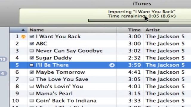 iTunes Importing CD 2