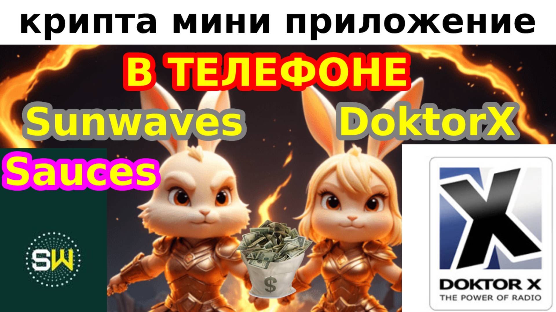 крипта мини приложение в телефоне Sunwaves DoktorX Sauces