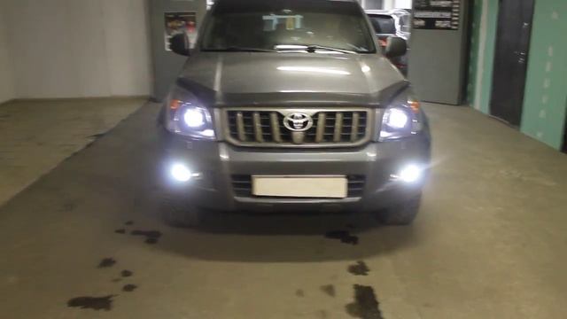 Toyota Prado 120 FULL LED HEAD Lights,Bi-Led KOITO,OSRAM LED FOG101*2