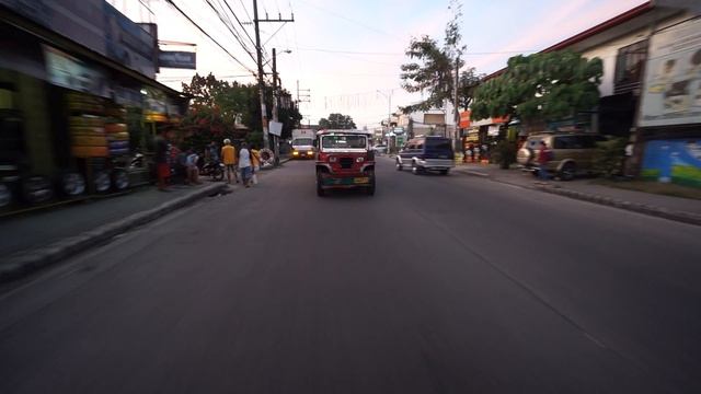 Philippines, jeep ride (rearview) from Maligaya to SM Fairview Terraces