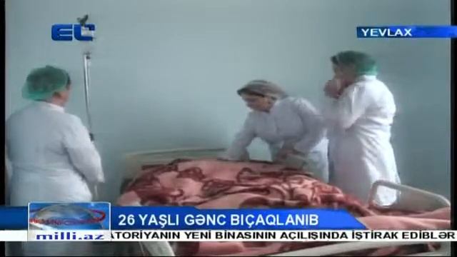 26 yaşlı gənc bıçaqlanıb