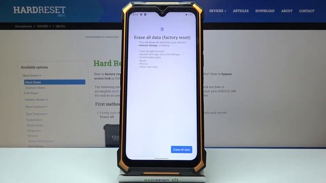 How to Hard Reset DOOGEE S88 Pro – Factory Reset