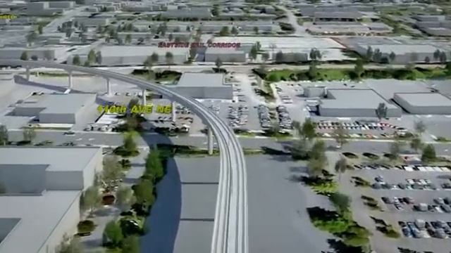 Sound Transit - East Link Extension alignment animation