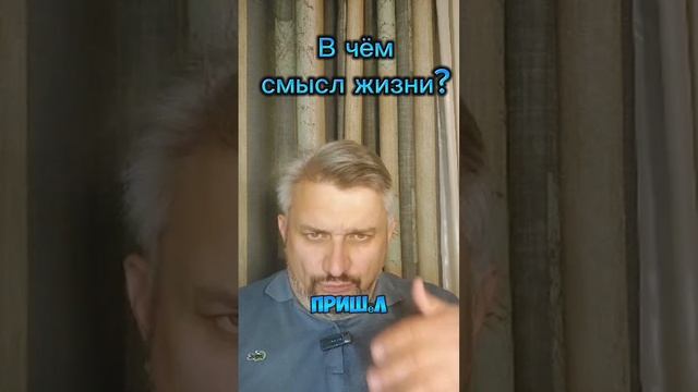 В чём смысл жизни? Мой вариант ответа!