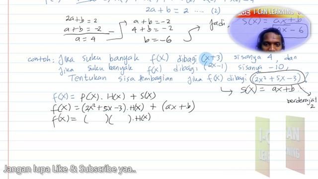 Polinomial Suku Banyak #3 Teorema Sisa