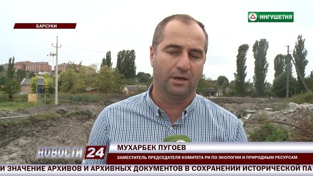 Берегоукрепительные работы в Барсуках.