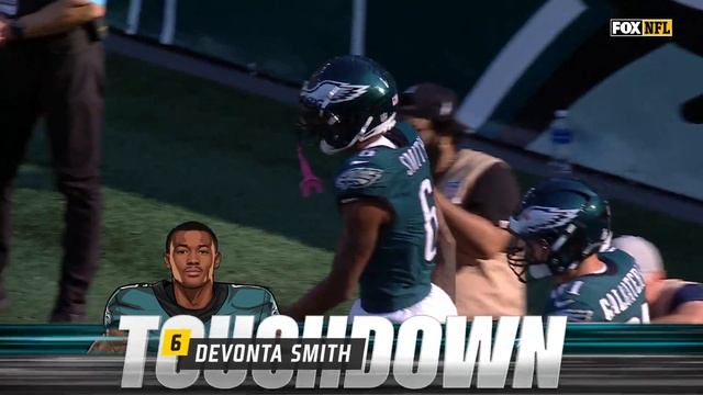 45-yard TD! DeVonta Smith's drag-route score burns Browns in fourth quarter