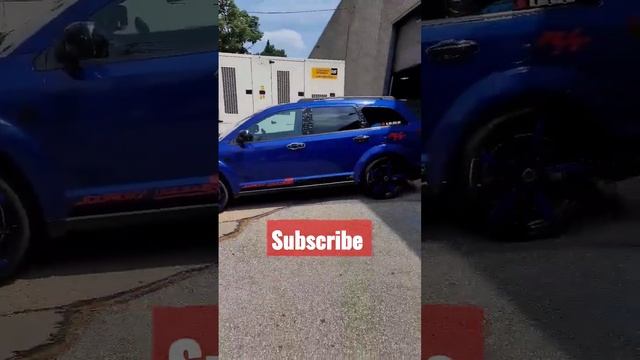 2012 dodge journey with forged carbon vinyl wrap trim