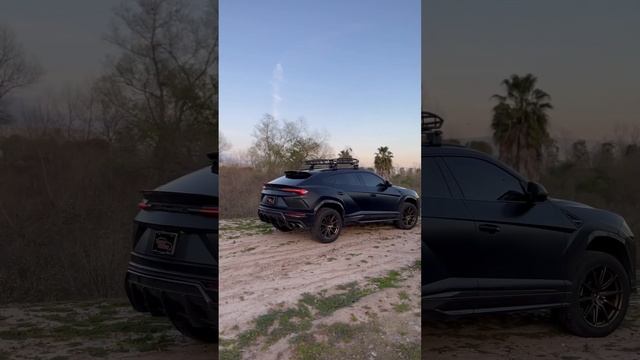 Urus setup for the trails! Why not, right?! #lamborghini #urus #overland #offroad #truck #lambo